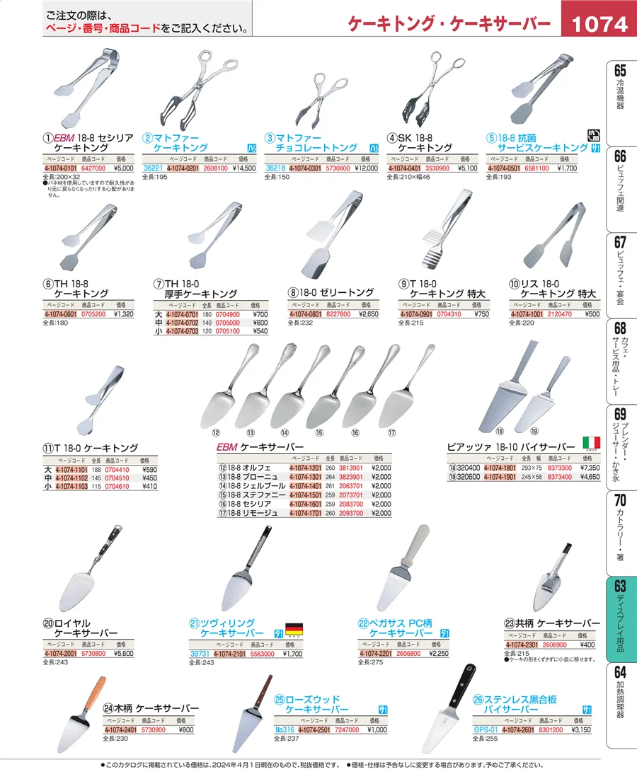 ディスプレイ用品 ページ1074