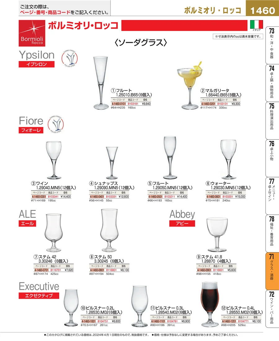 グラス・酒器 ページ1460