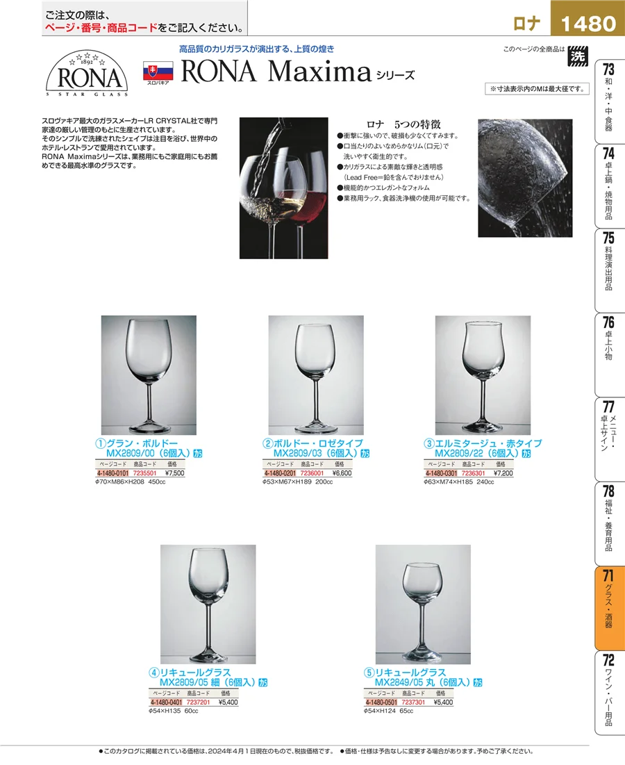 グラス・酒器 ページ1480