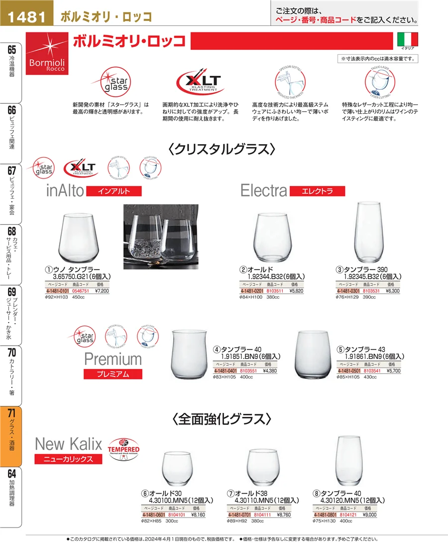 グラス・酒器 ページ1481