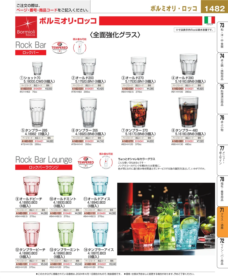 グラス・酒器 ページ1482