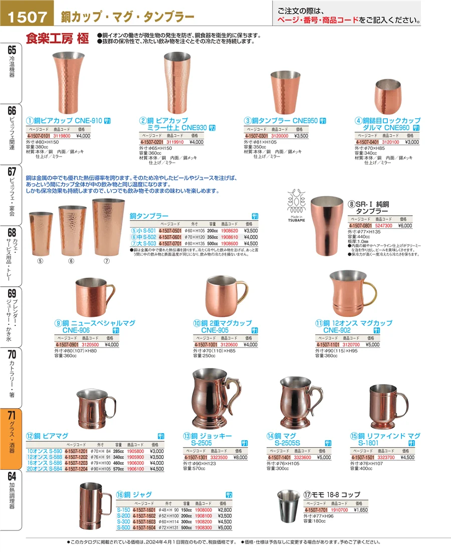 グラス・酒器 ページ1507