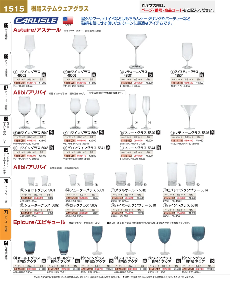 グラス・酒器 ページ1515