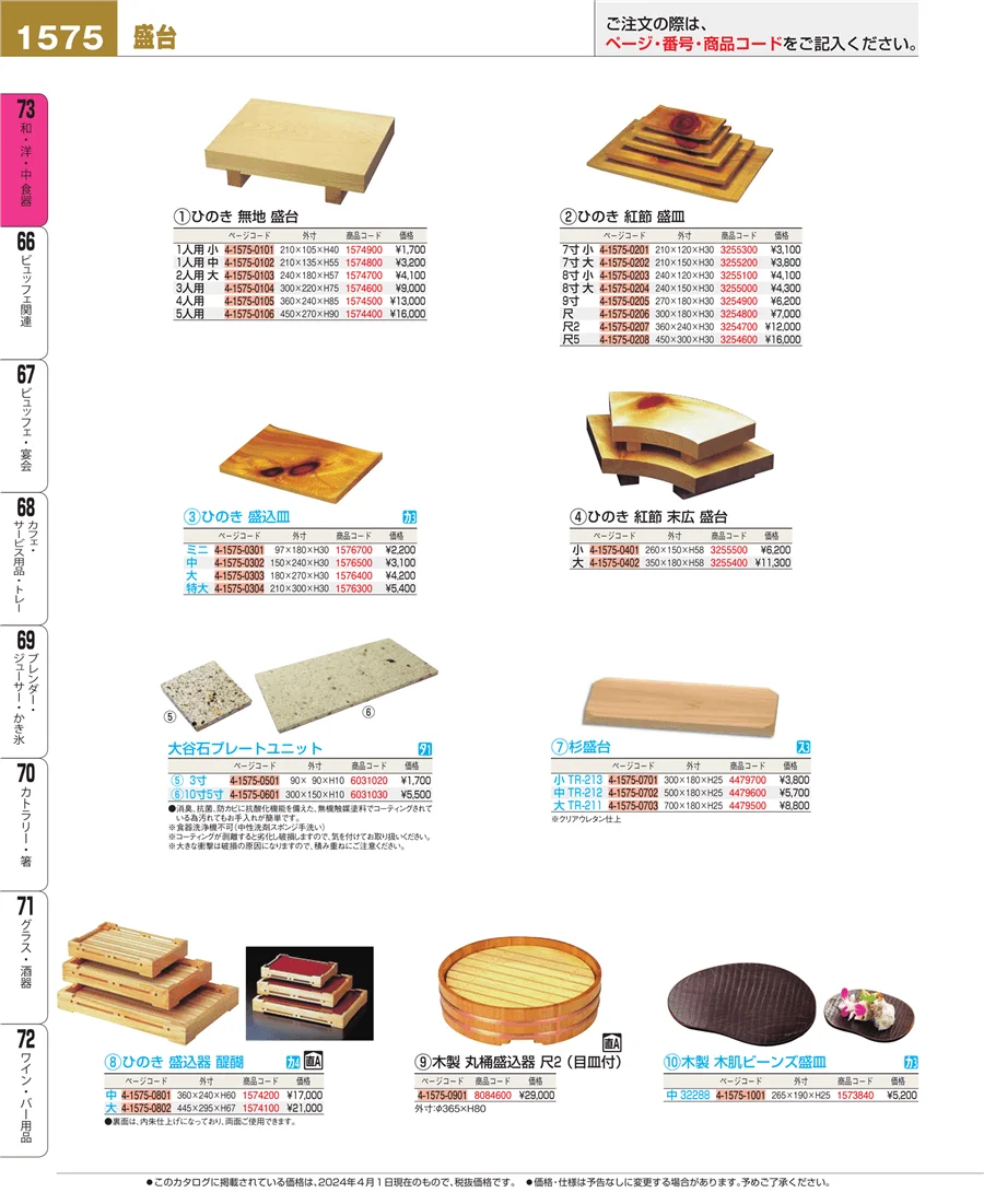 和・洋・中 食器 ページ1575