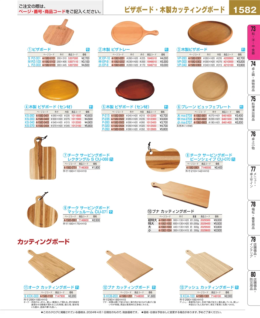 和・洋・中 食器 ページ1582