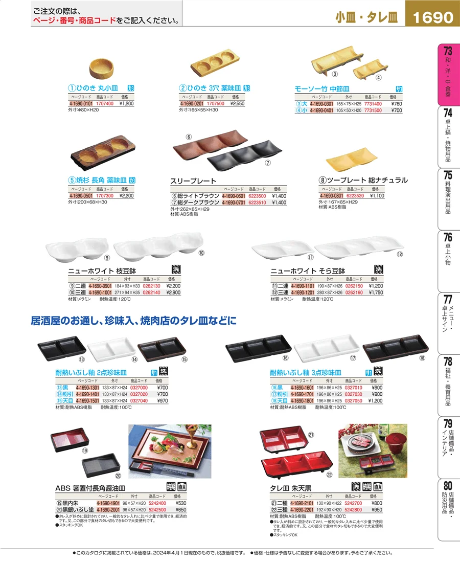 和・洋・中 食器 ページ1690