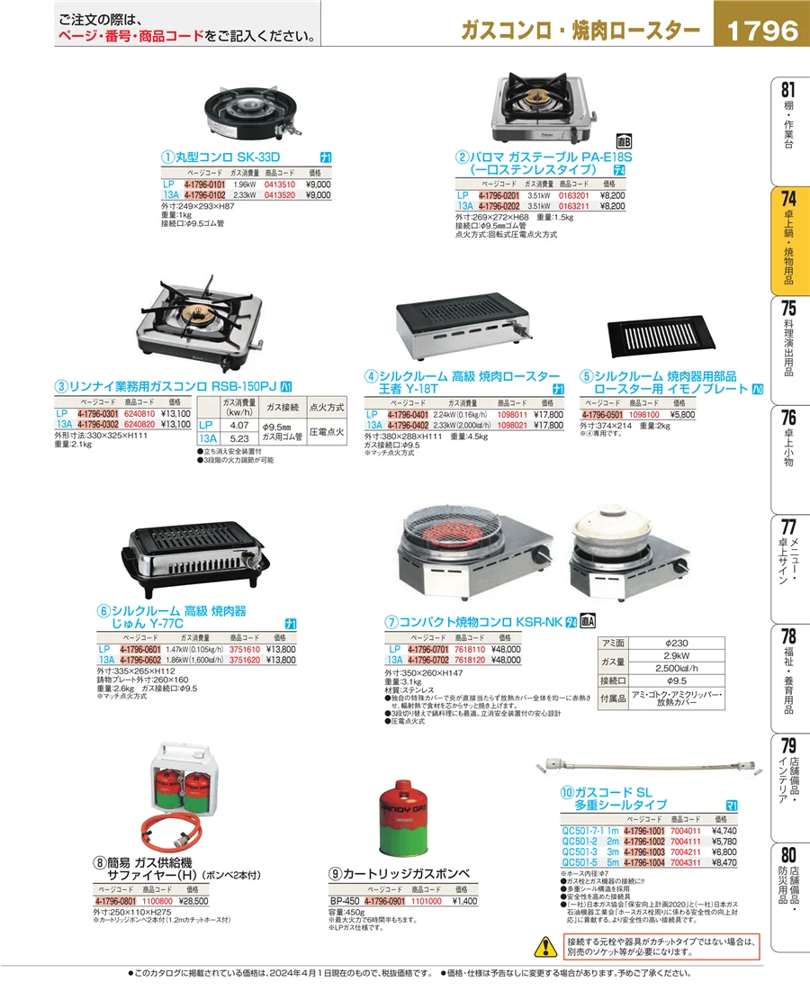 卓上鍋・焼物用品 ページ1796