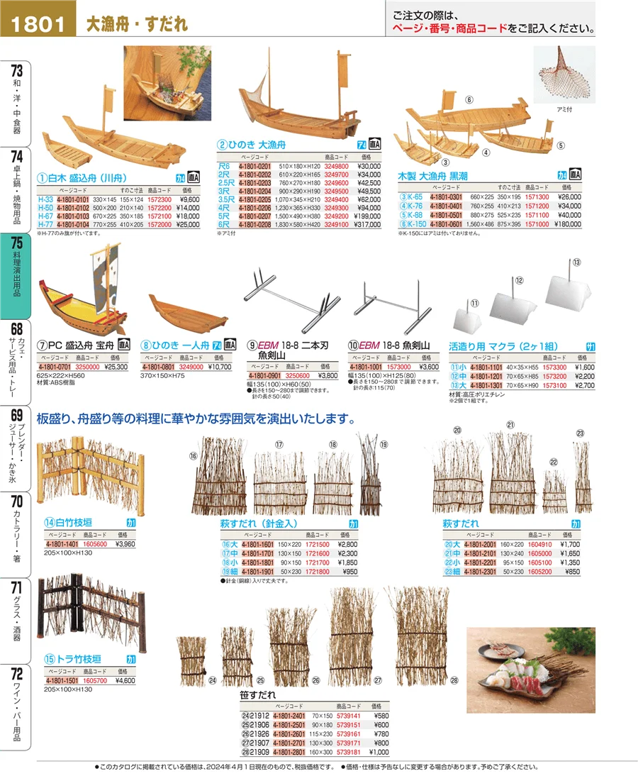 料理演出用品 ページ1801