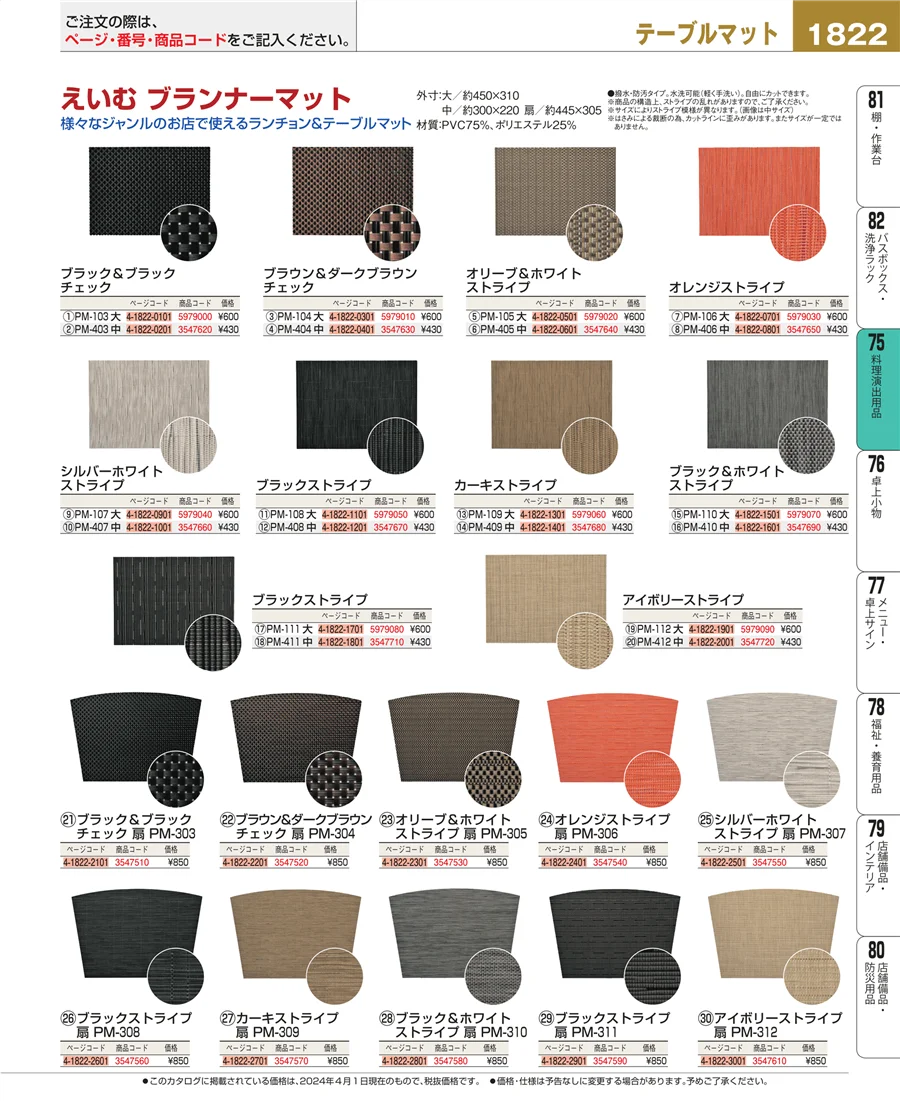 料理演出用品 ページ1822