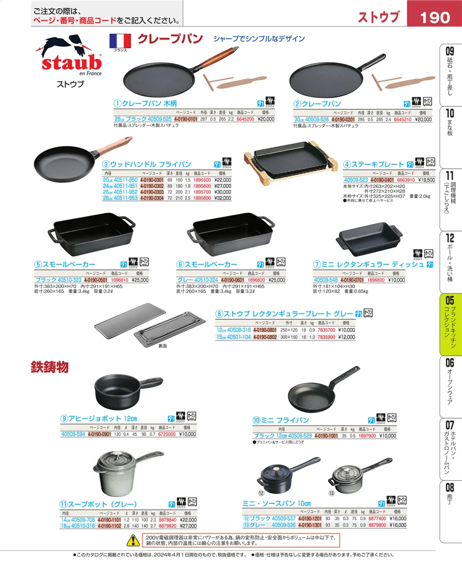 ブランドキッチンコレクション ページ190