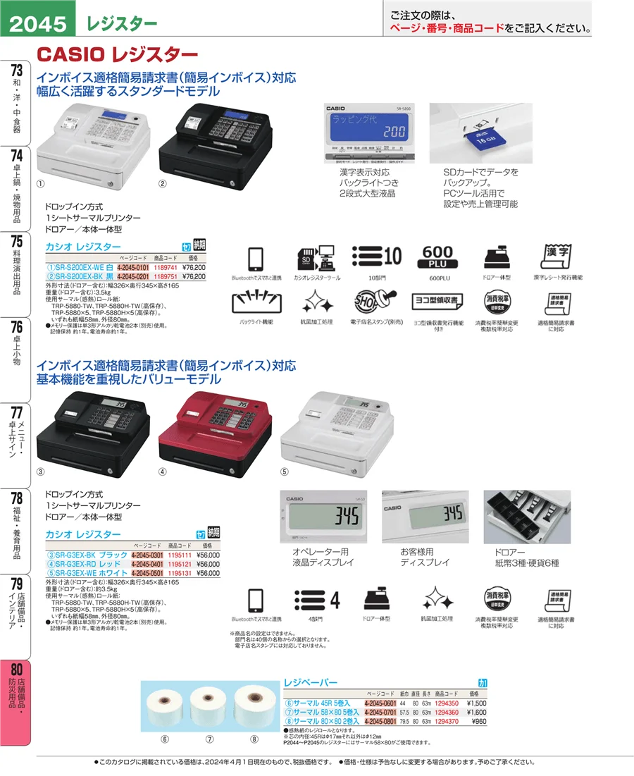 店舗備品・防災用品 ページ2045