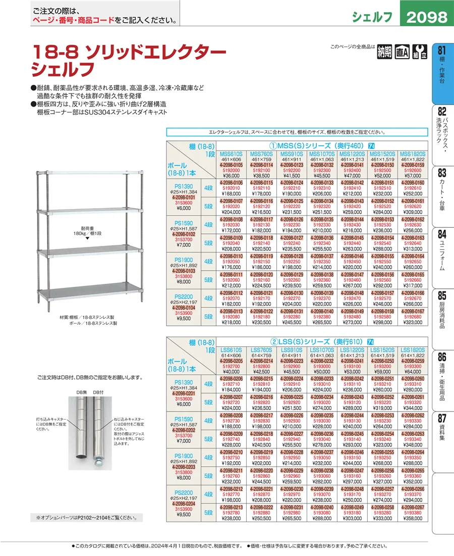 棚・作業台 ページ2098