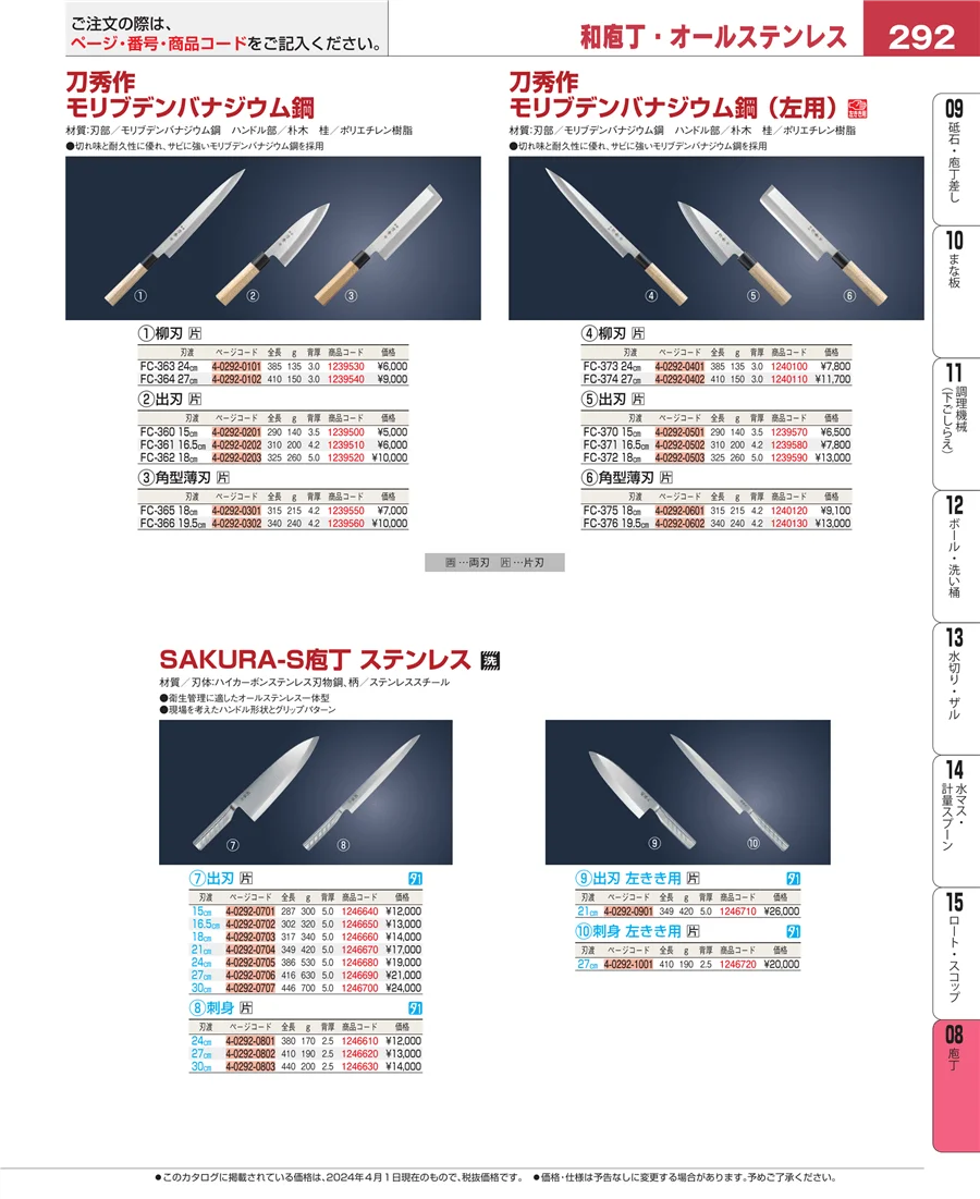 庖丁 ページ292