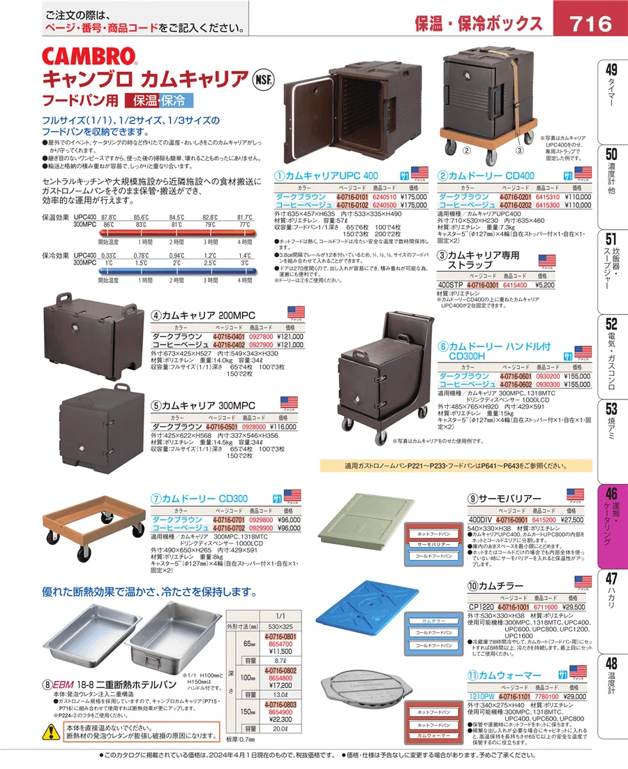 運搬・ケータリング ページ716