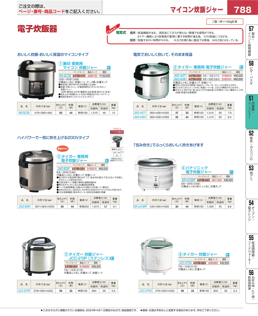 炊飯器・スープジャー ページ788