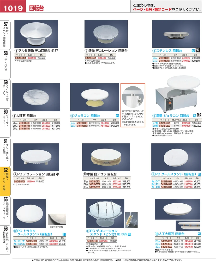 製菓・ベーカリー用品 ページ1019
