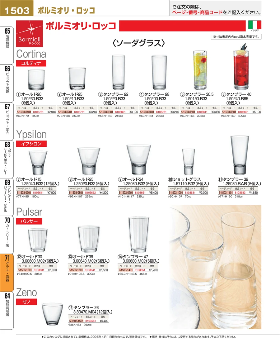 グラス・酒器 ページ1503