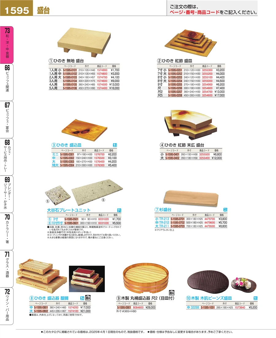 和・洋・中 食器 ページ1595