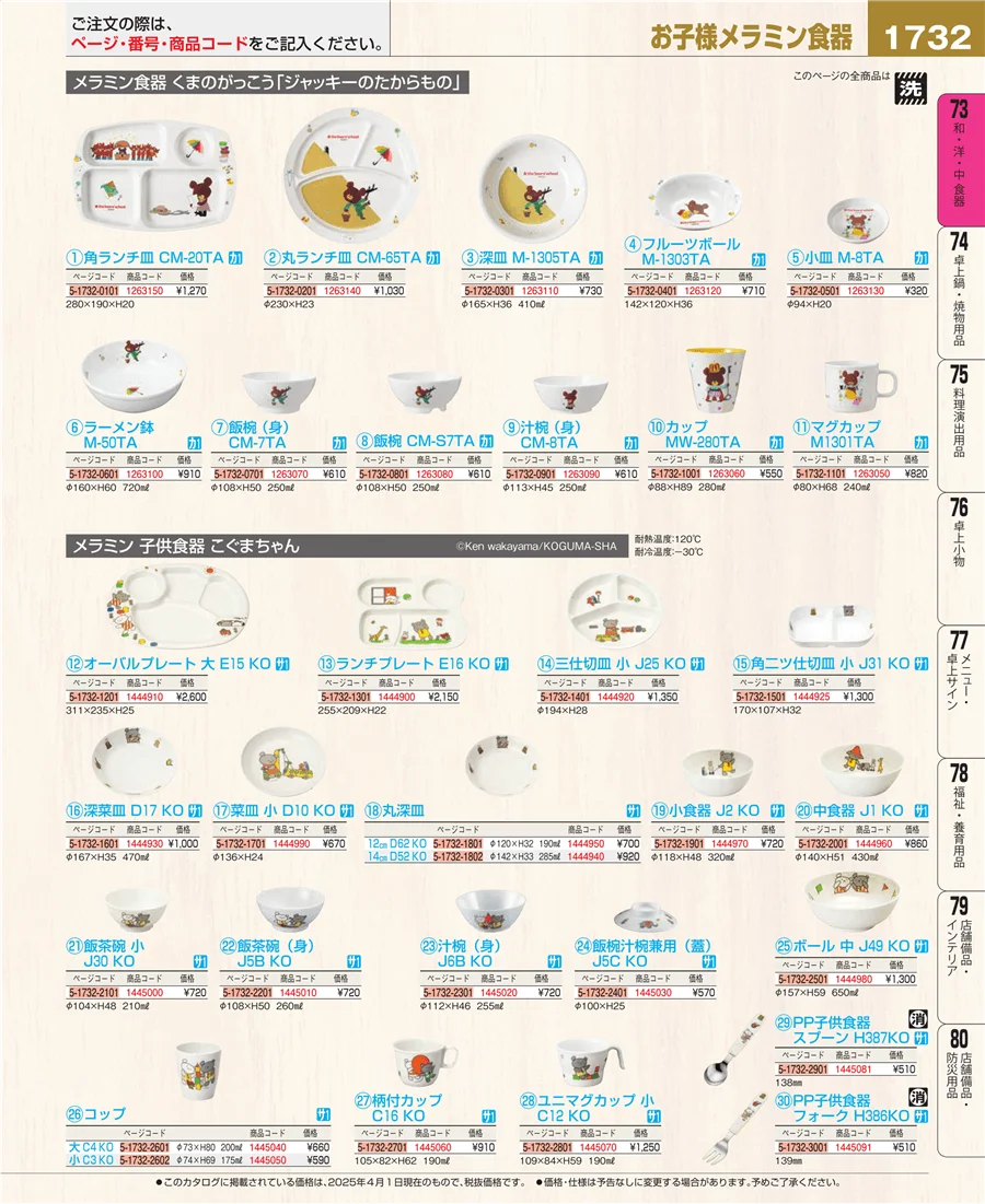 和・洋・中 食器 ページ1732
