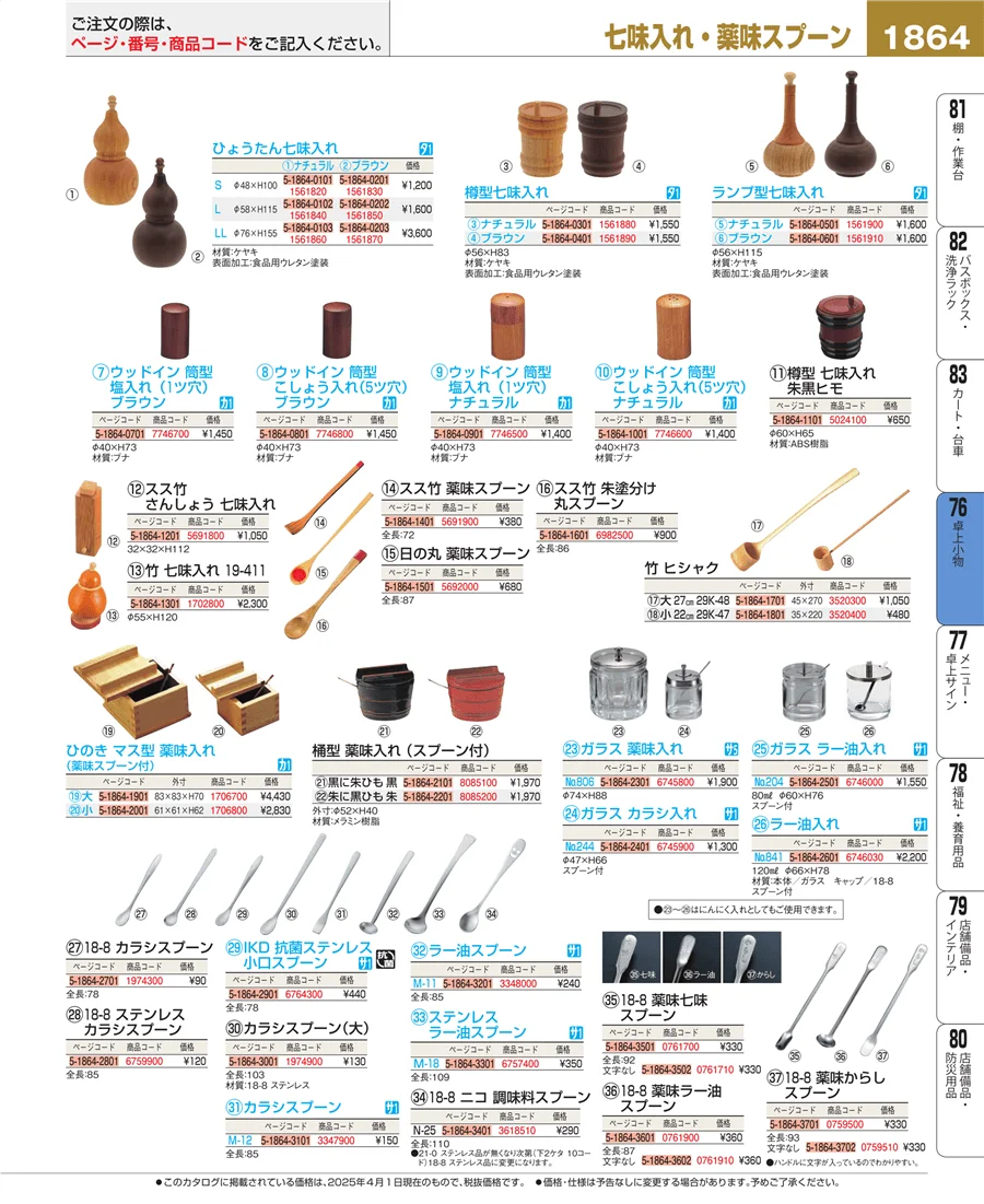 卓上小物 ページ1864