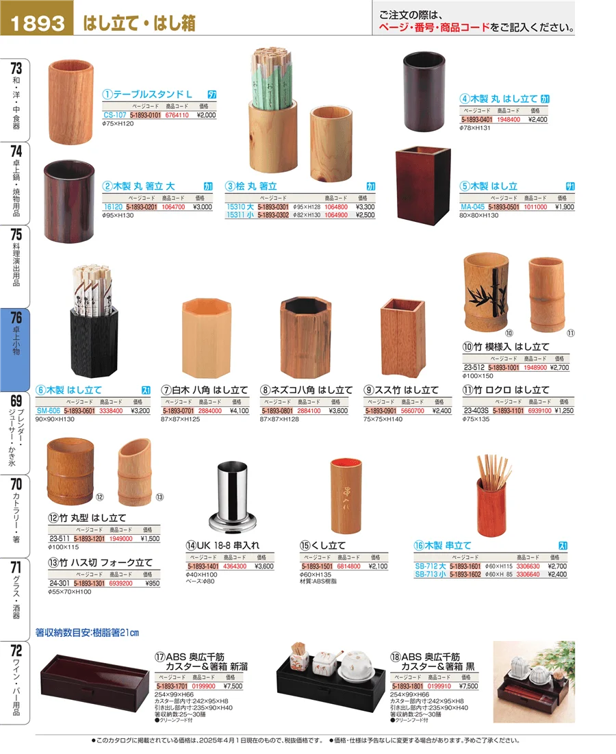 卓上小物 ページ1893