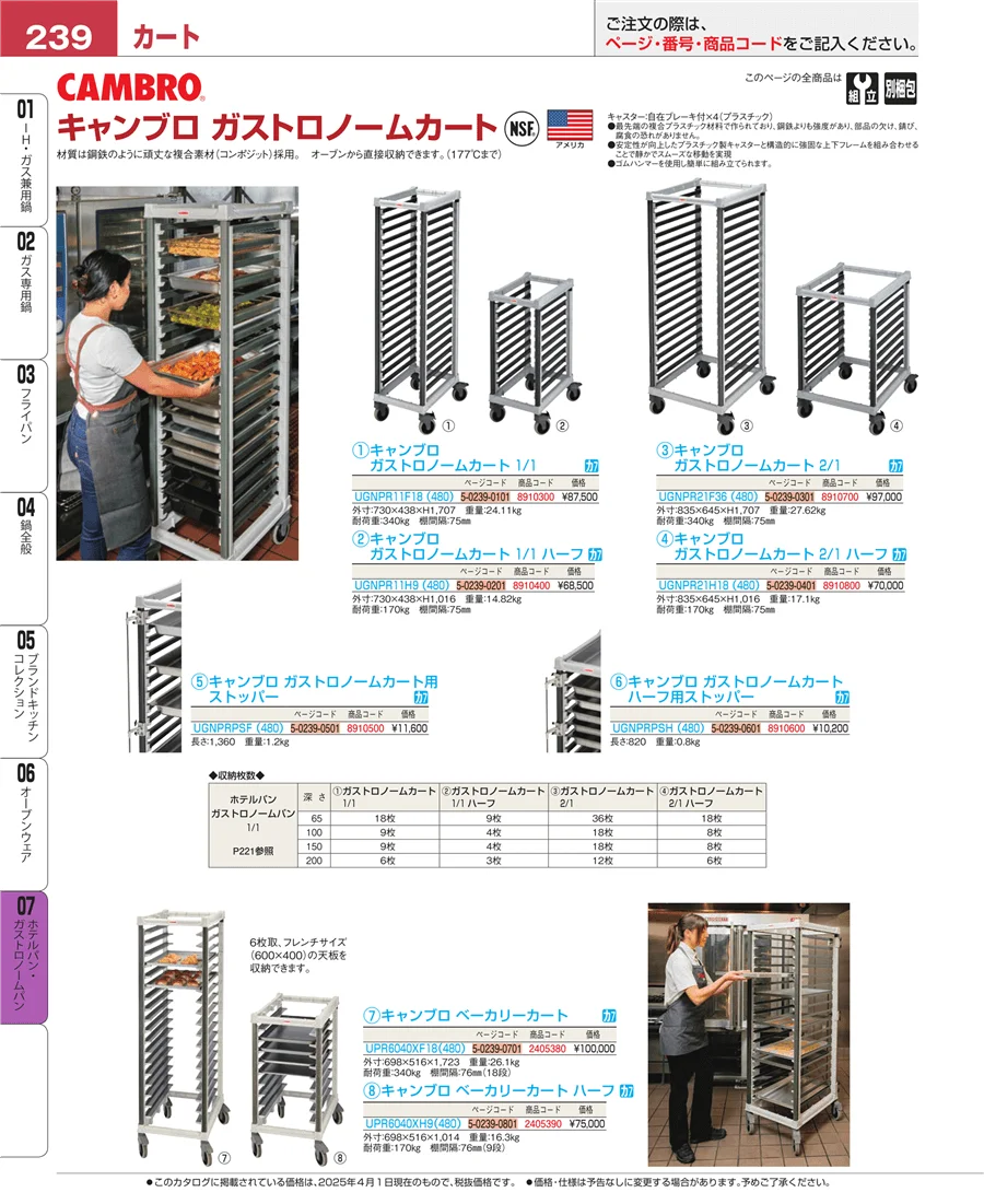 ホテルパン・ガストロノームパン ページ239