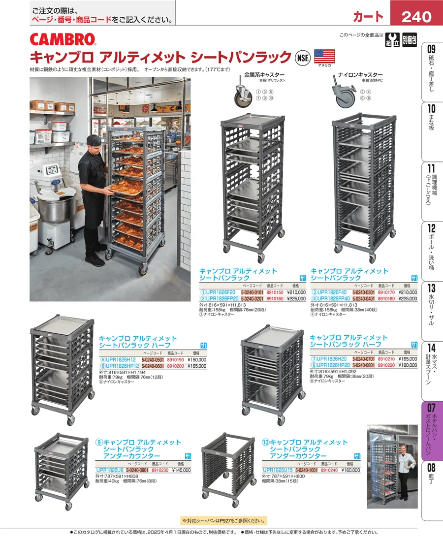 ホテルパン・ガストロノームパン ページ240