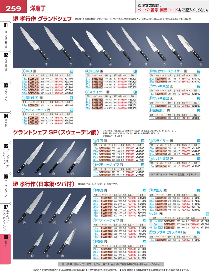 庖丁 ページ259