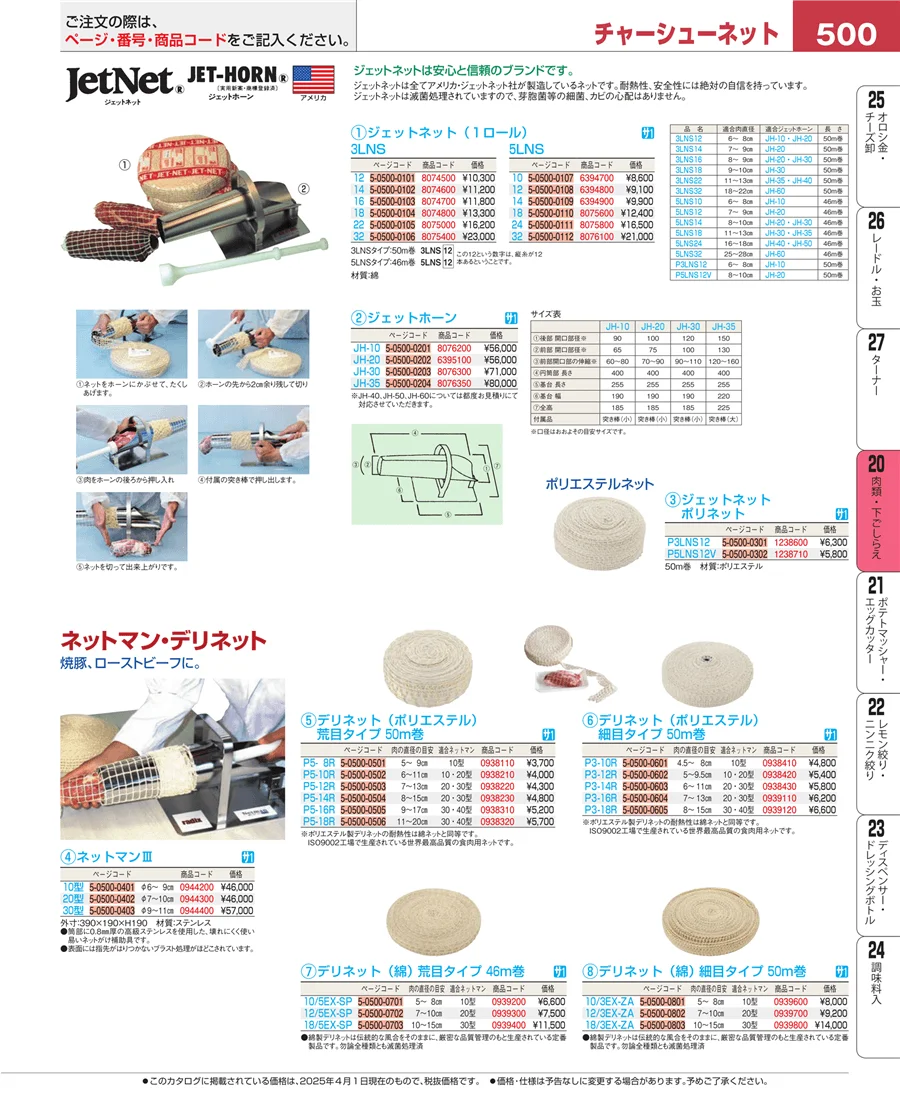 肉類・下ごしらえ ページ500