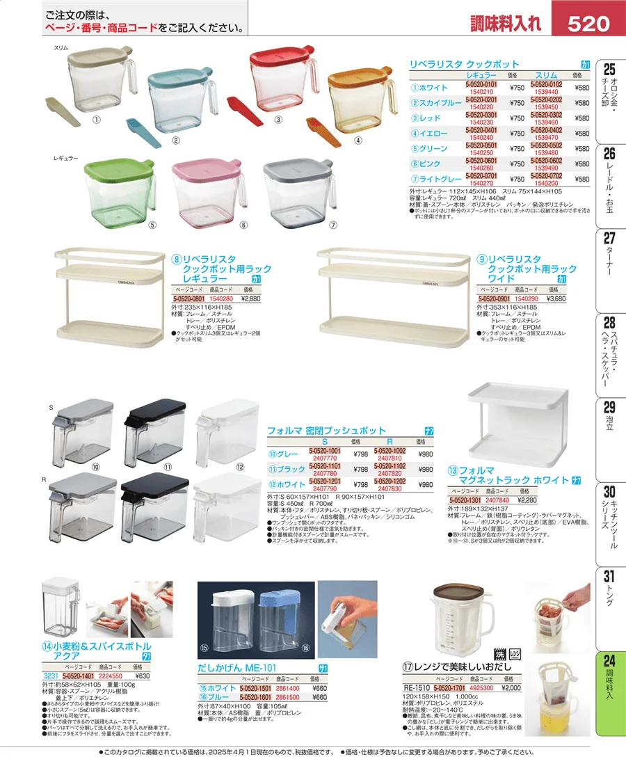調味料入 ページ520