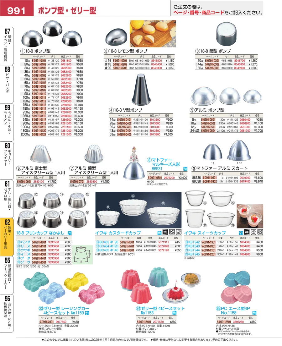 製菓・ベーカリー用品 ページ991