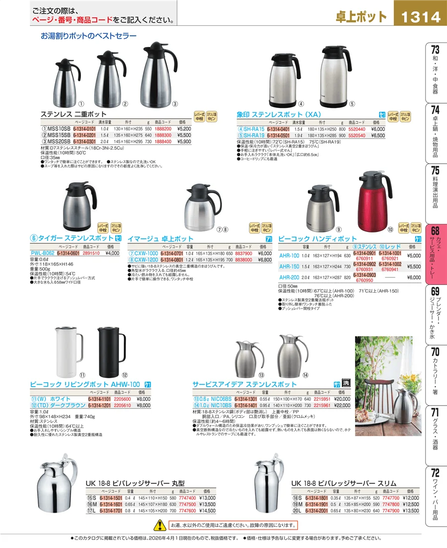 カフェ・サービス用品・トレー ページ1314