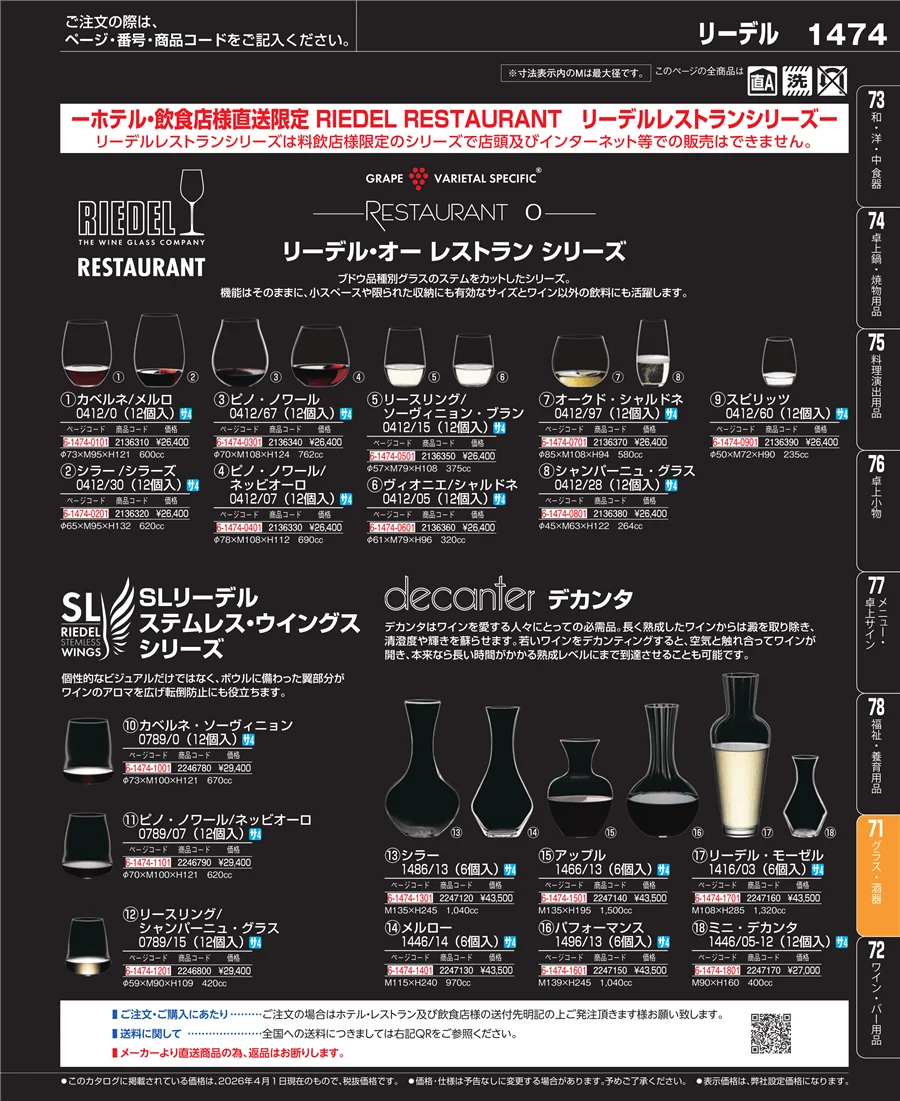 グラス・酒器 ページ1474