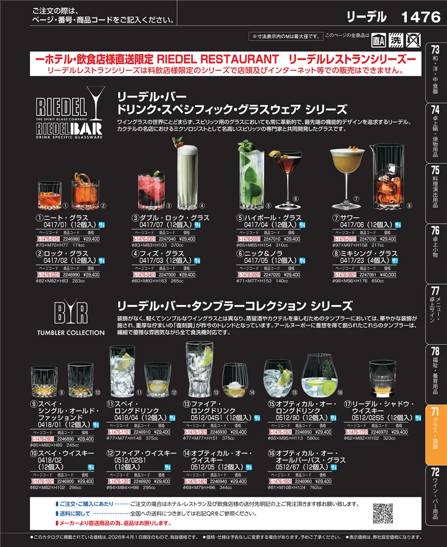 グラス・酒器 ページ1476
