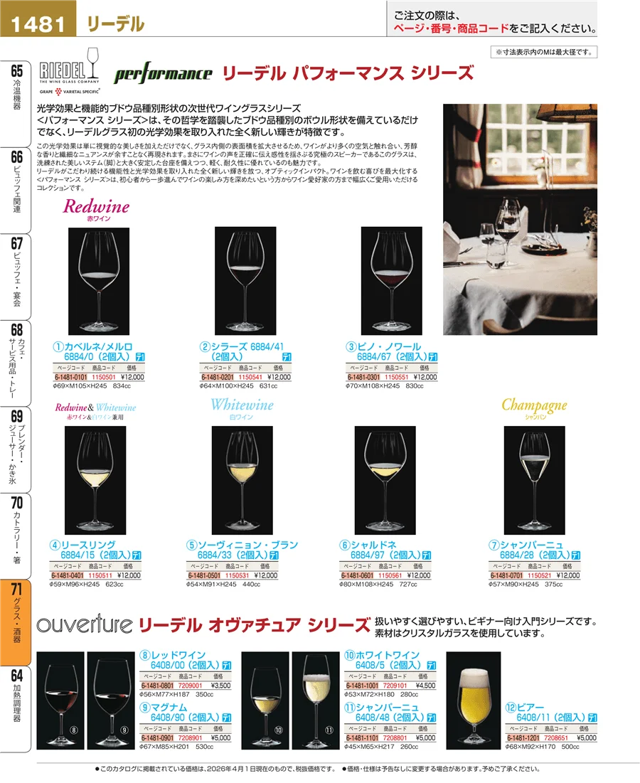 グラス・酒器 ページ1481