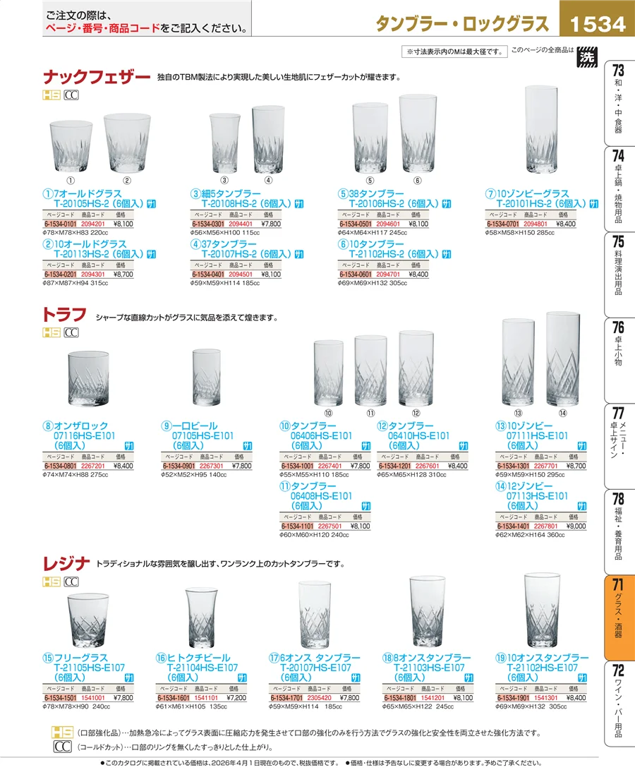 グラス・酒器 ページ1534