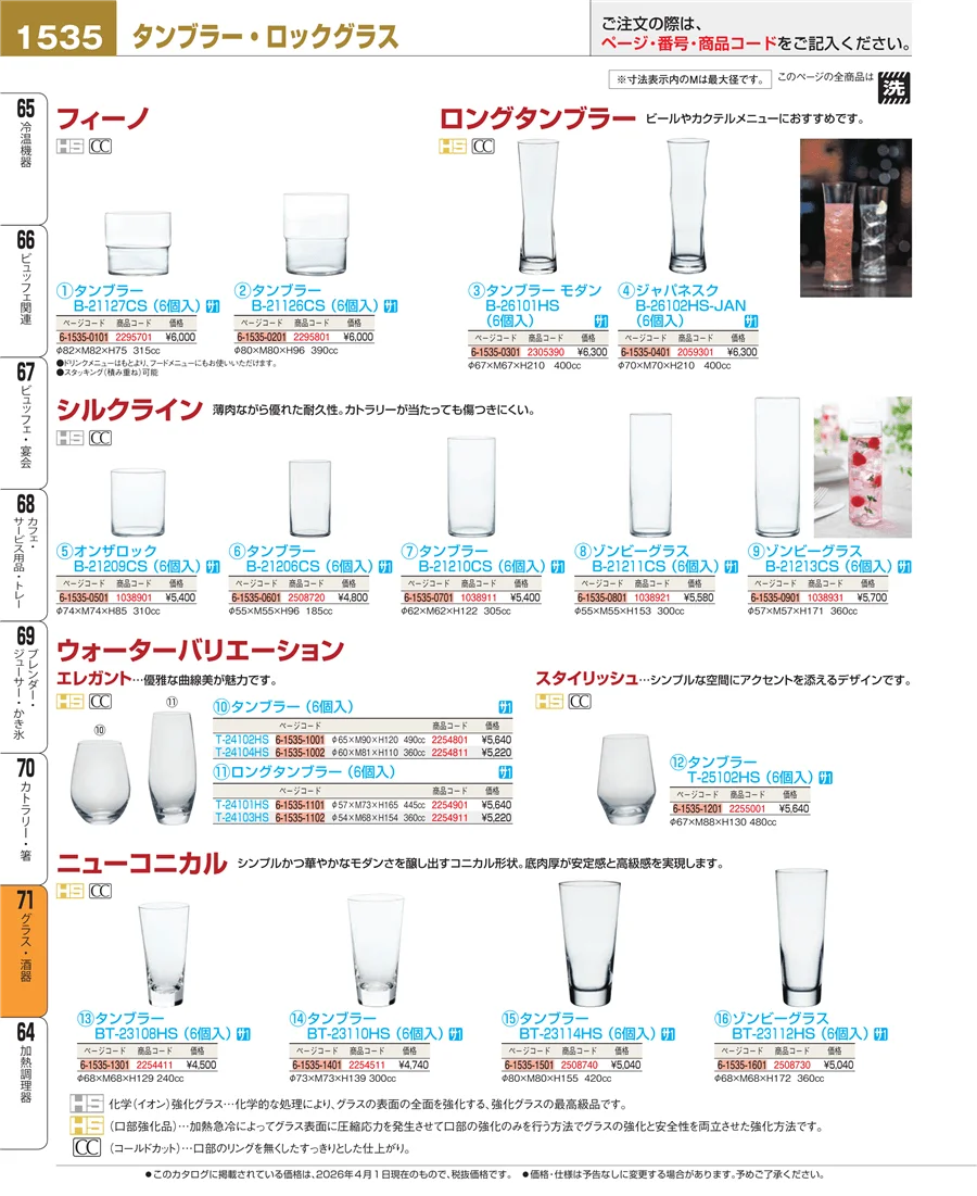 グラス・酒器 ページ1535