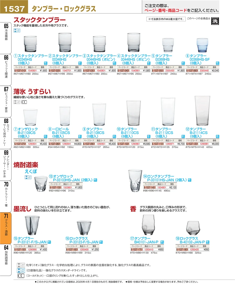 グラス・酒器 ページ1537