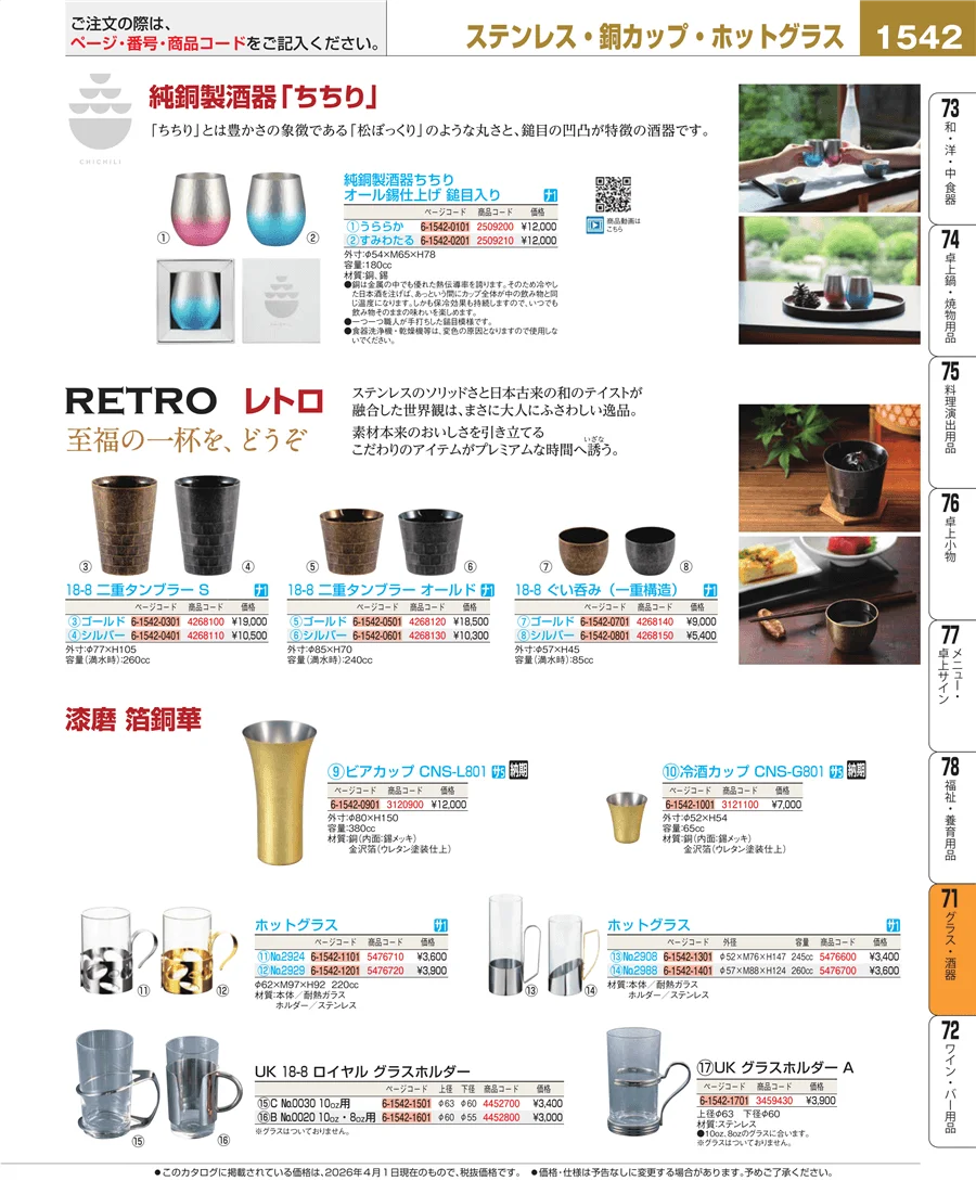 グラス・酒器 ページ1542