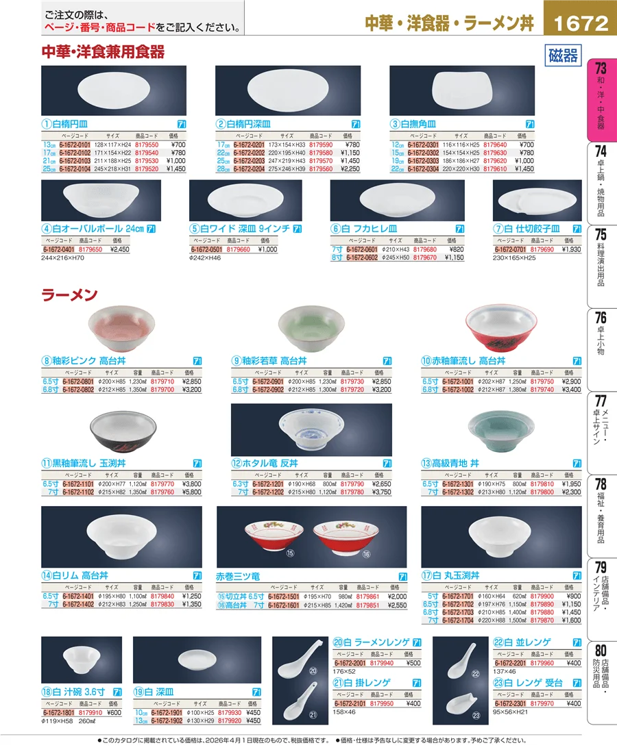 中華食器 ページ1672