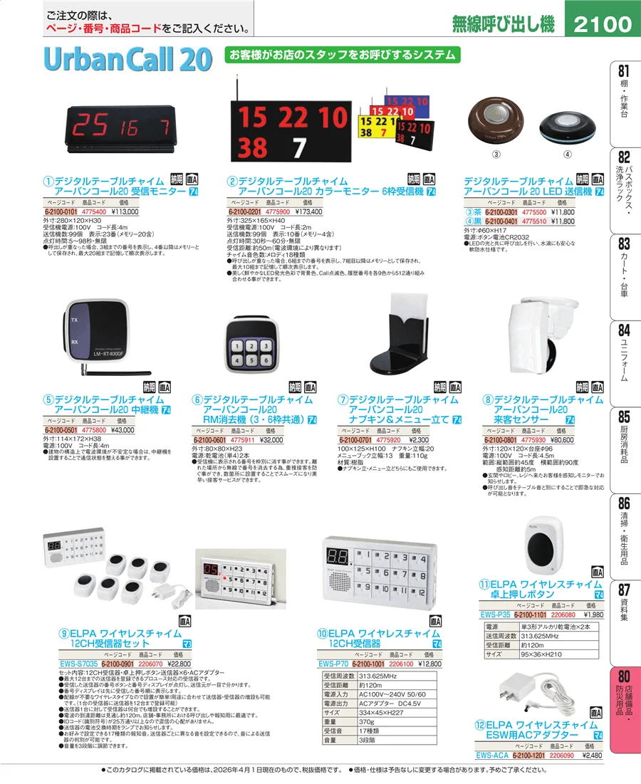 店舗備品・防災用品 ページ2100