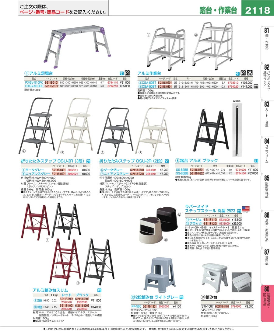 店舗備品・防災用品 ページ2118
