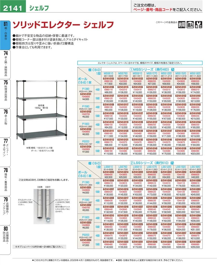 棚・作業台 ページ2141