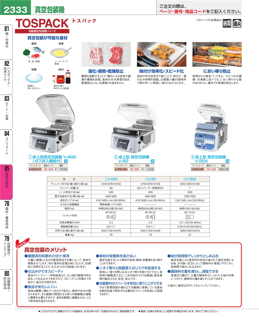 厨房消耗品 ページ2333
