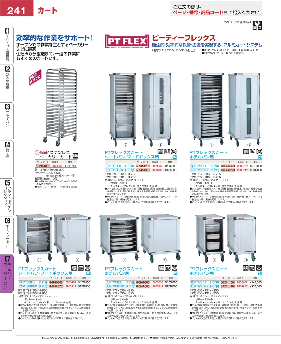 ホテルパン・ガストロノームパン ページ241