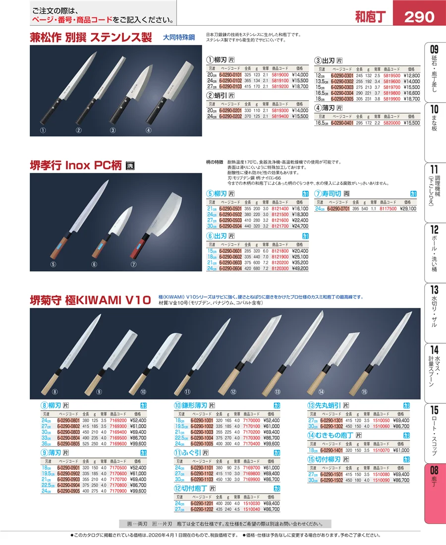 庖丁 ページ290