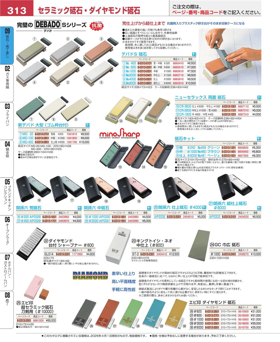 砥石・庖丁差し ページ313