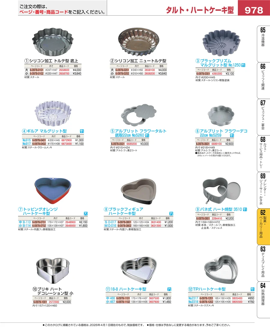 製菓・ベーカリー用品 ページ978