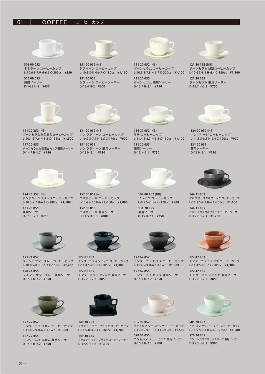 コーヒーカップ ページ250