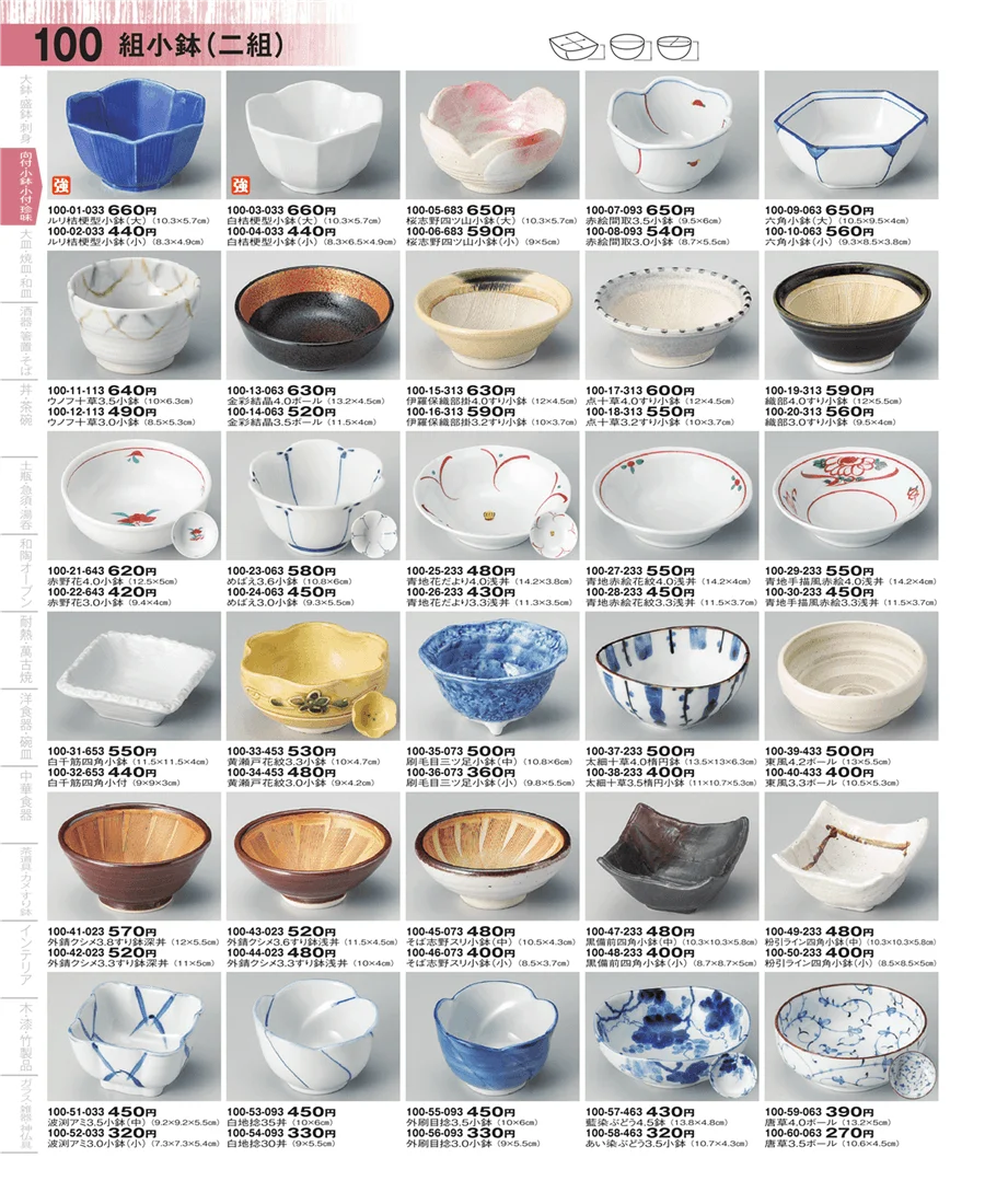 向付・小鉢・小付 ページ100